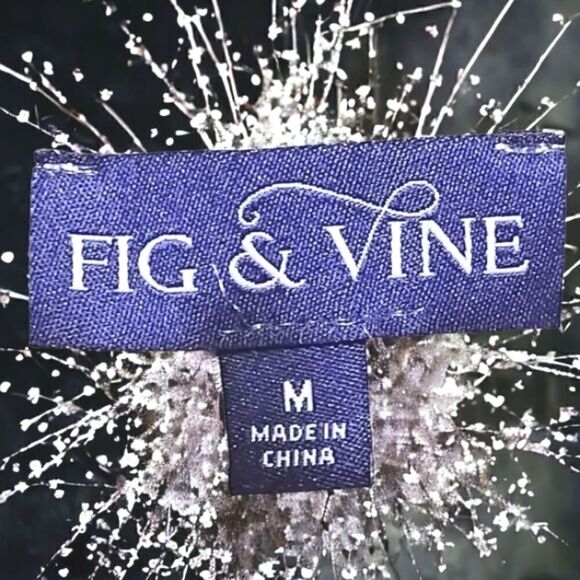 DRESS by FIG & VINE SILVER Embellished beads, detailed WHITE MIDI MEDIUM - Picture 8 of 15